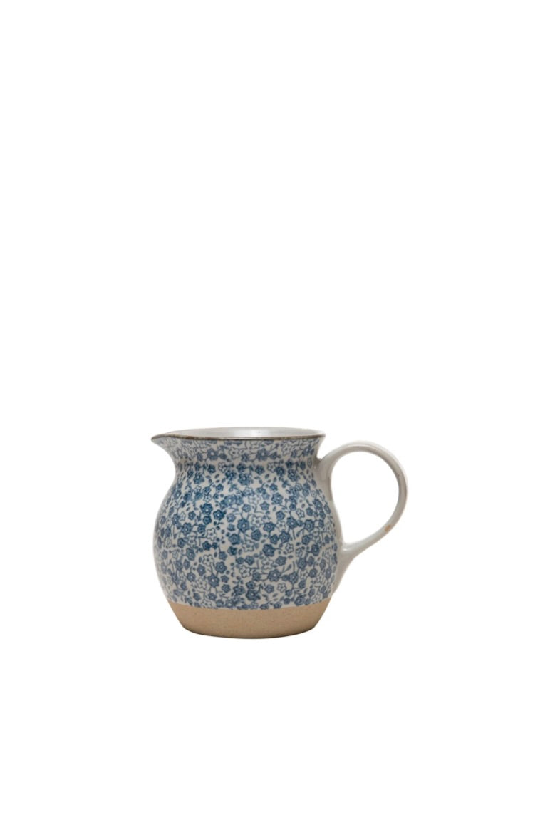 HAND PAINTED STONEWARE PITCHER