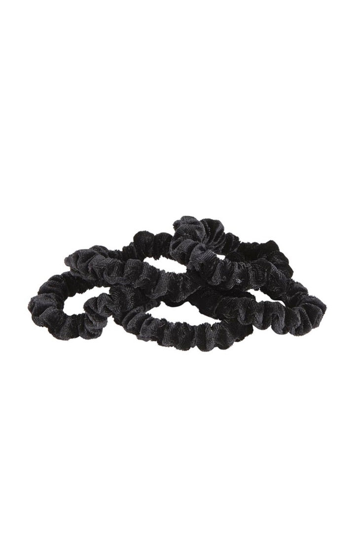 VELVET SCRUNCHIE ORNAMENT  - BLACK