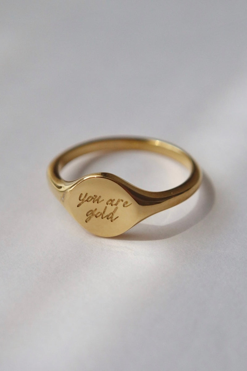 JESSA JEWELRY - YOU ARE GOLD SIGNET RING