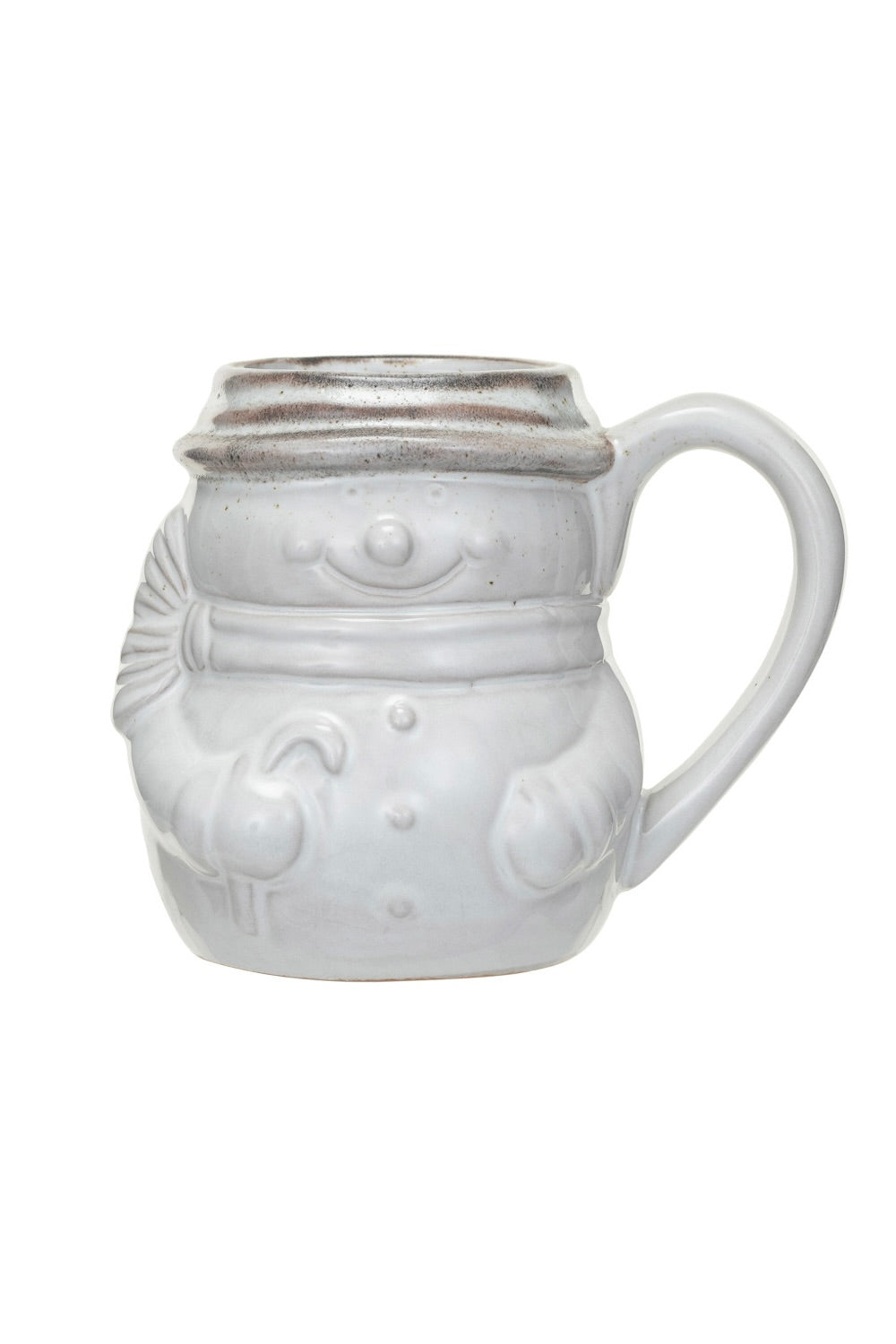 STONEWARE SNOWMAN MUG