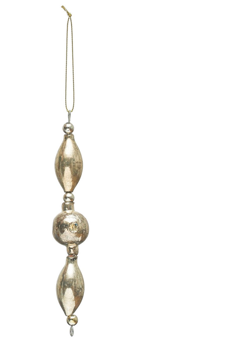 SKINNY MERCURY GLASS ORNAMENT