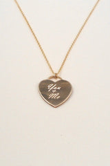 MAY MARTIN - ENGRAVED HEART NECKLACE