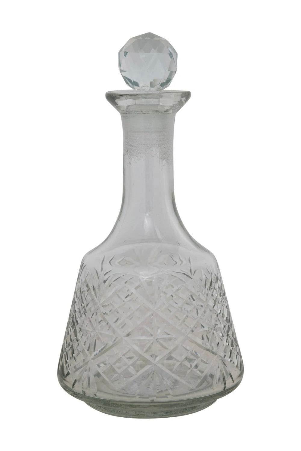 ETCHED GLASS DECANTER - 20 OZ.