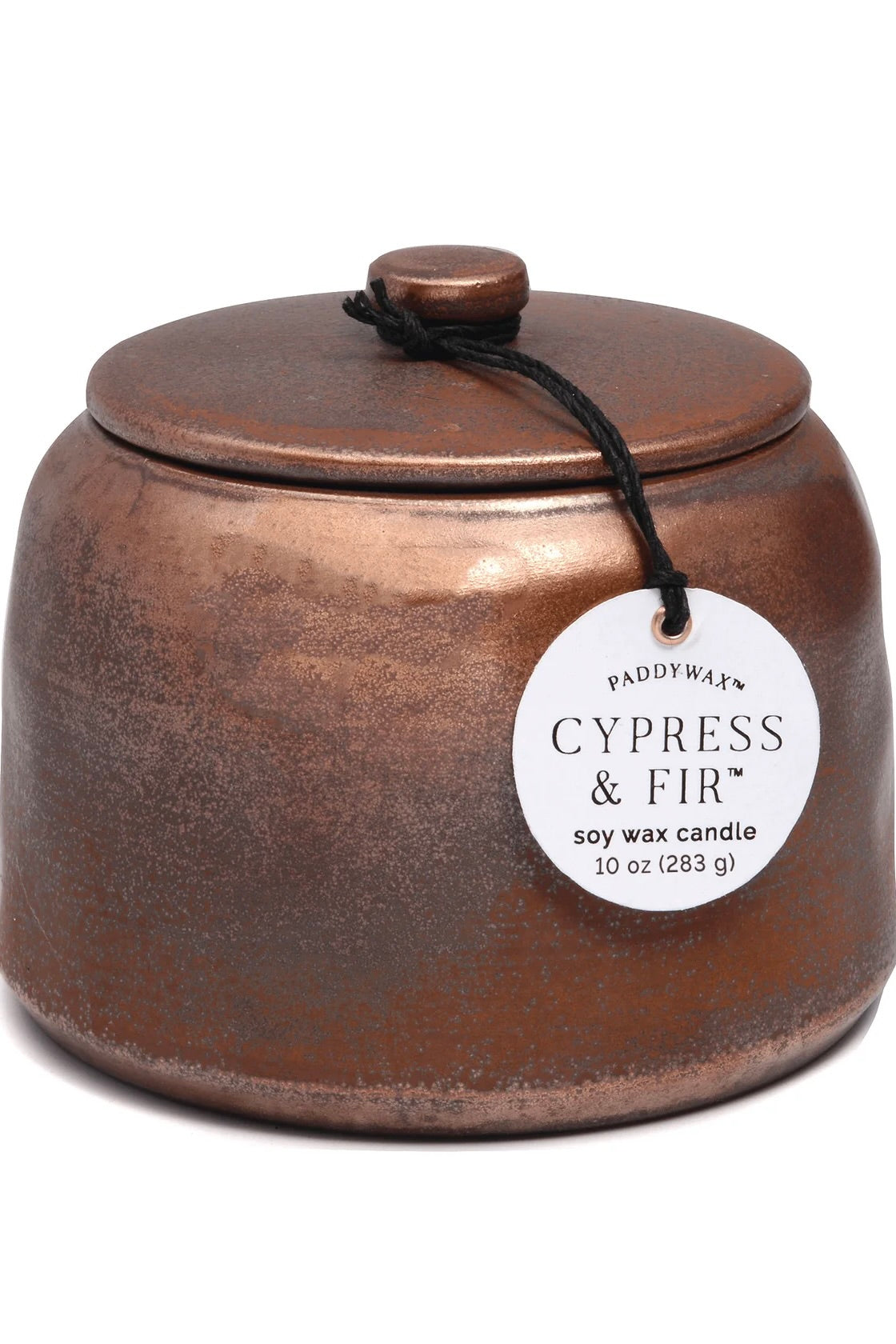 PADDYWAX - BRONZED CERAMIC JAR CYPRESS & FIR