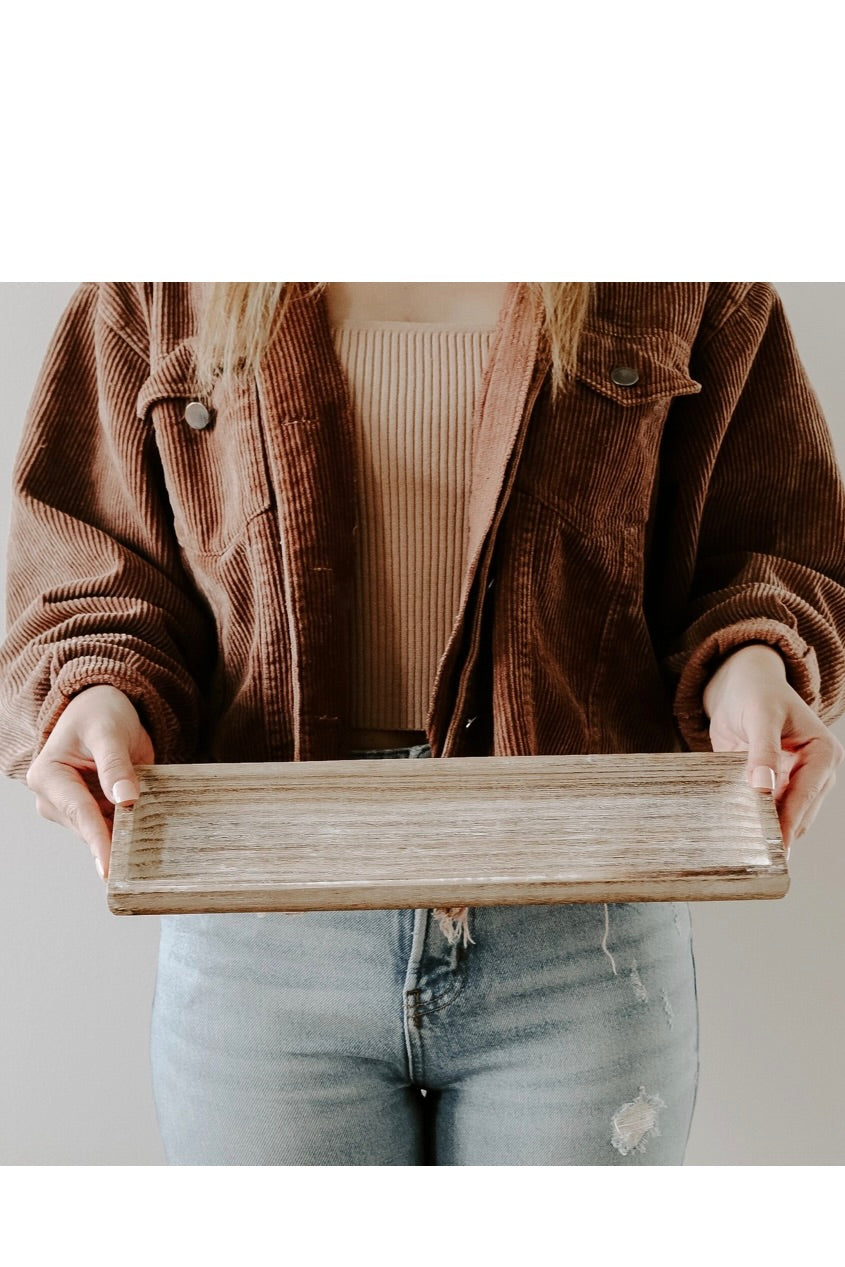 RUSTIC RECTANGULAR TRAY