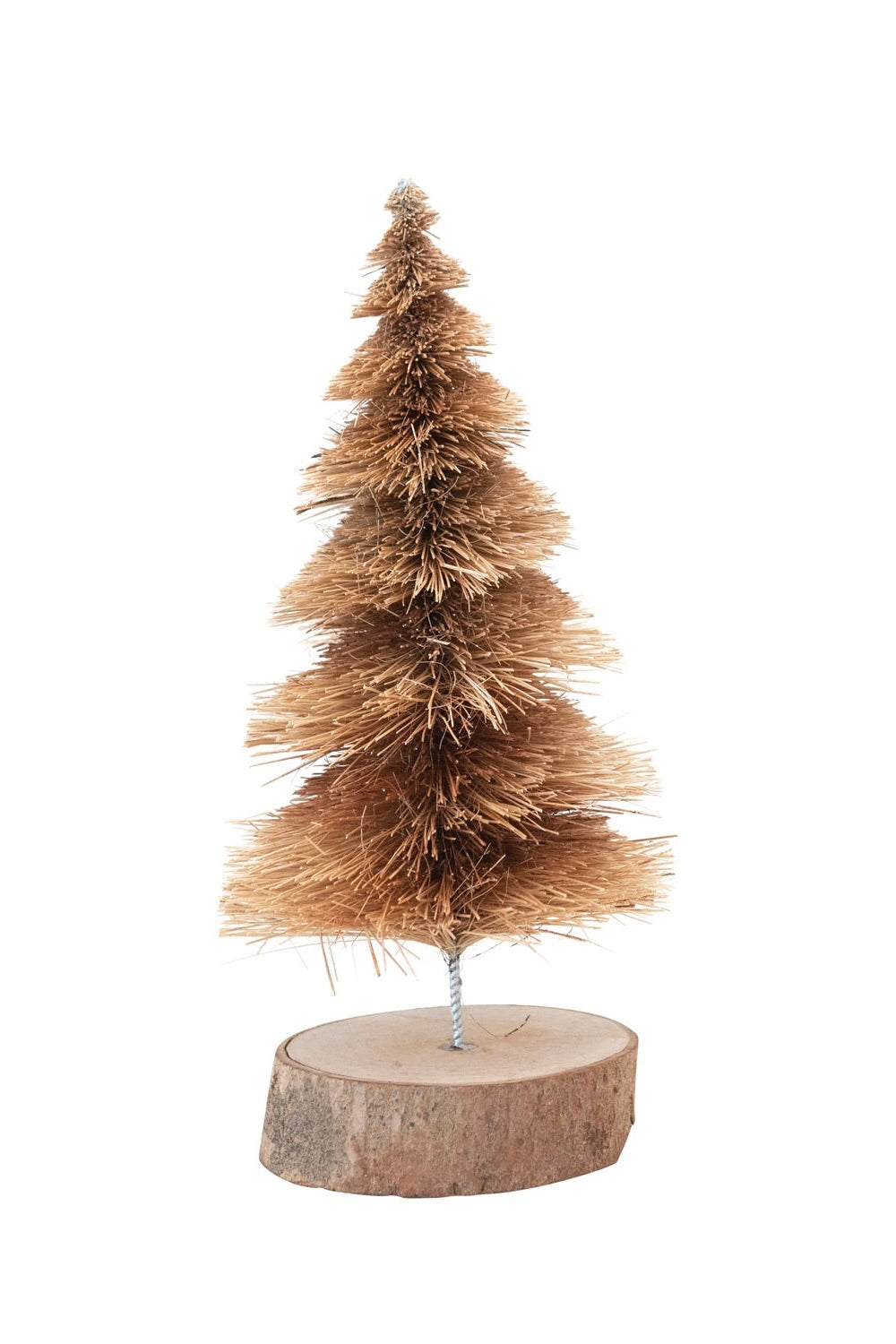 BROWN SISAL TREE W/ WOOD BASE