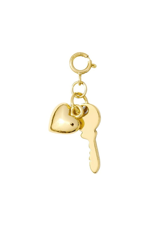 HEART & KEY CHARM