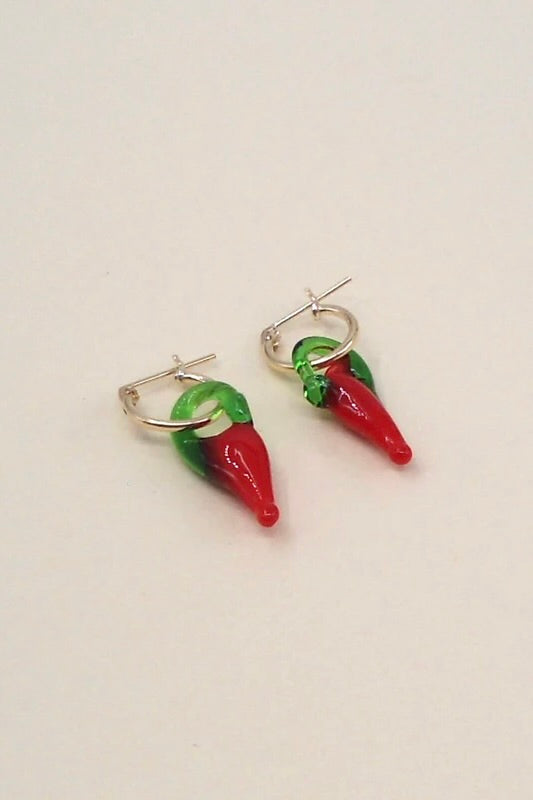 MAY MARTIN - CHILI PEPPER HOOPS