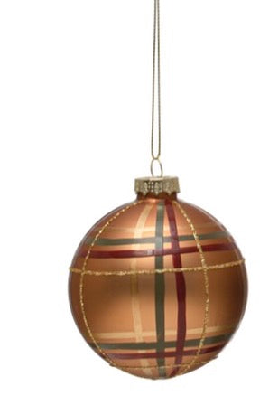 PLAID HOLIDAY ORNAMENTS