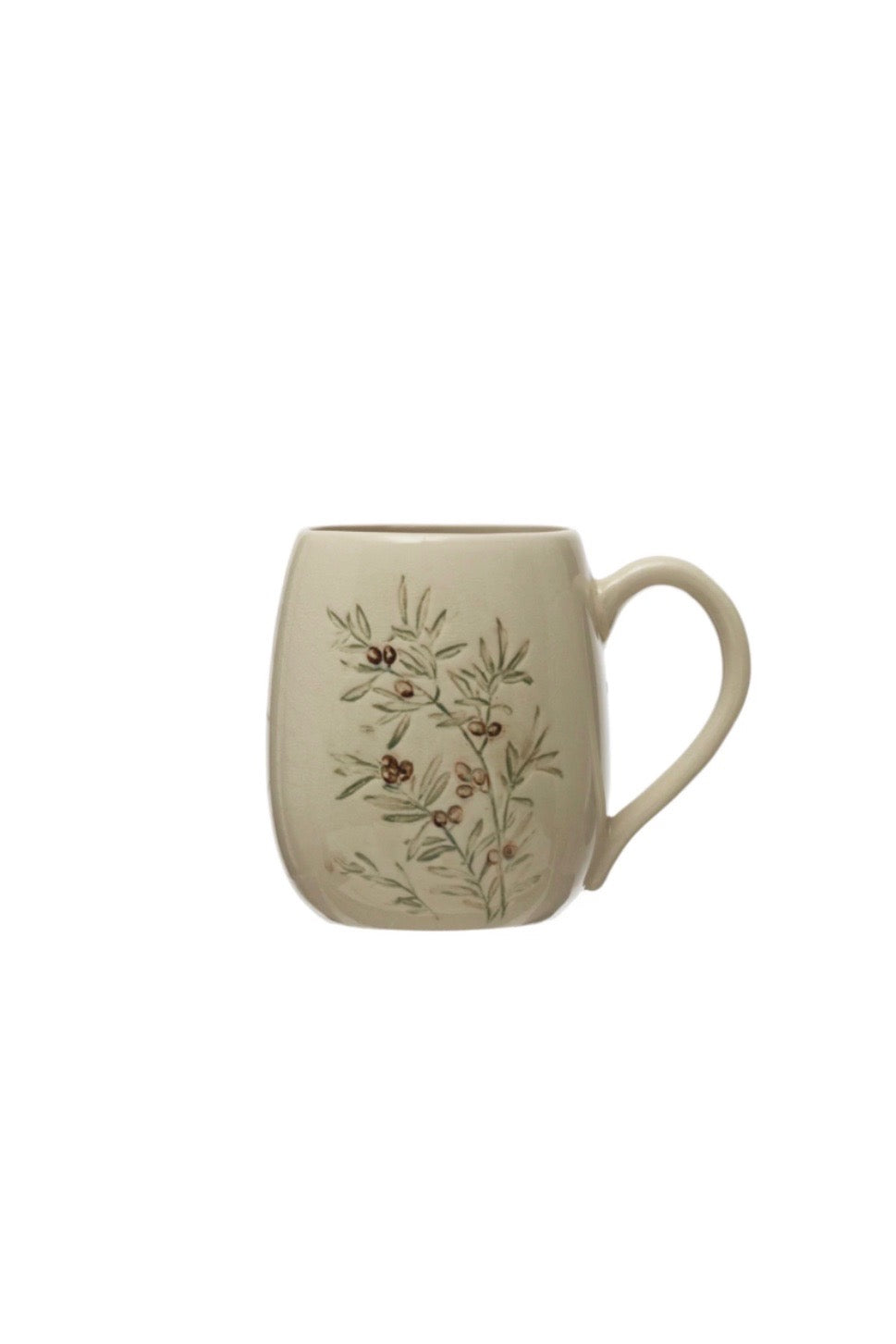 BOTANICAL STONEWARE MUGS