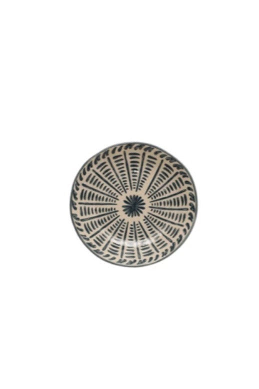 STONEWARE PLATE W/FLORAL DESIGN