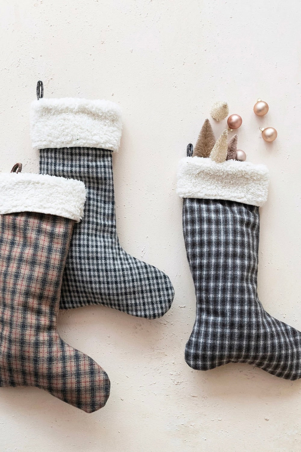 PLAID WOOL STOCKINGS