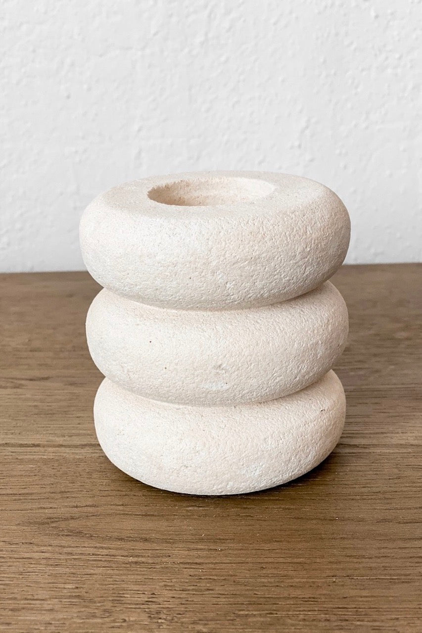 JITANA - BUBBLE TEALIGHT HOLDER - SANDSTONE