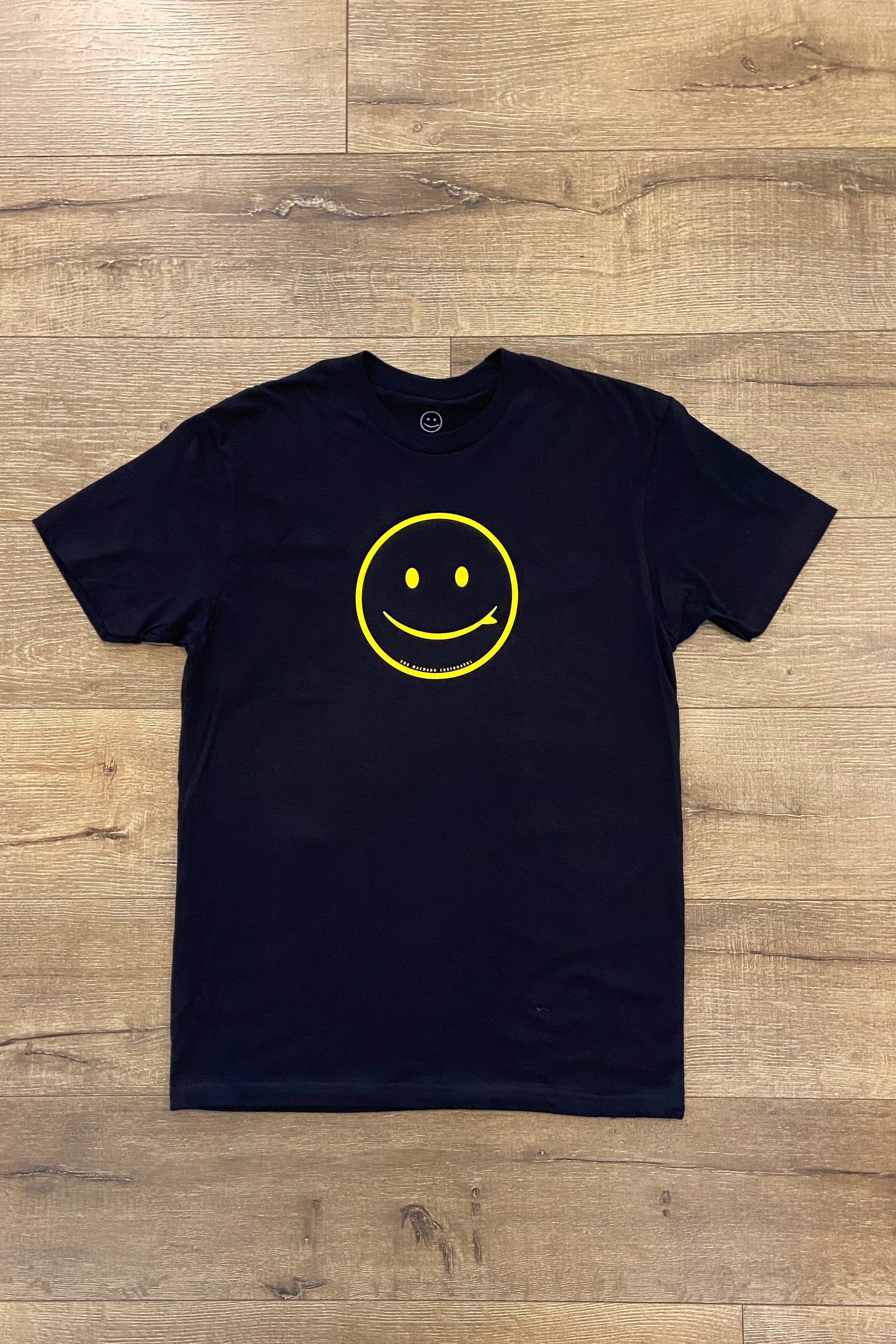 RMS SMILEY TEE 2.0 - BLACK W/YELLOW