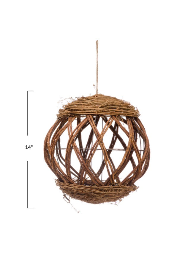 HØM - RATTAN BALL ORNAMENT (IN STORE PICK-UP ONLY)